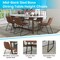 Flash Furniture 18" Light Brown LeatherSoft Dining Chairs, 2PK ET-ER18345-18-LB-BK-GG - alternate 8